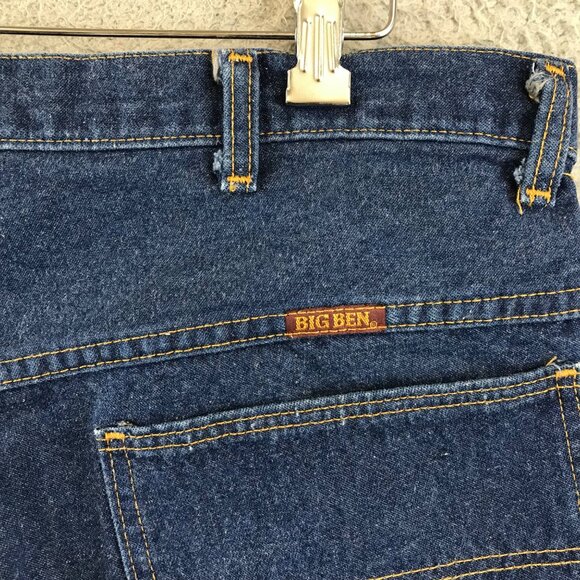 Vintage  Big Ben Jeans Size 38x32 Carpenter Painter Farm - Picture 8 of 9